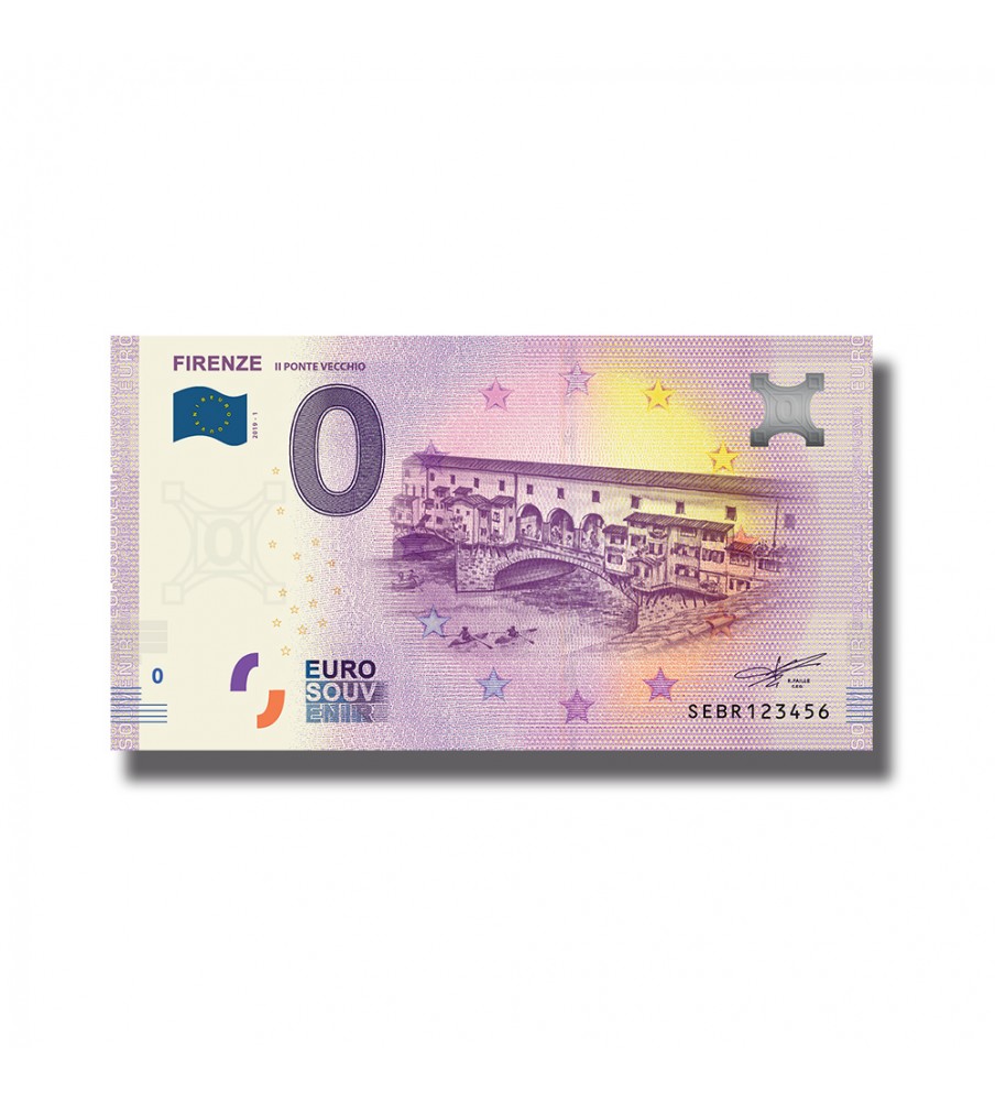 0 Euro Banknote Firenze Il Ponte Vecchio Italy SEBR 2019-1