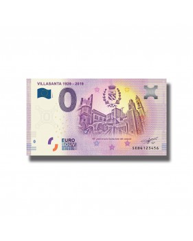 0 Euro Banknote Villasanta 1929 - 2019 SEBQ 2019-1