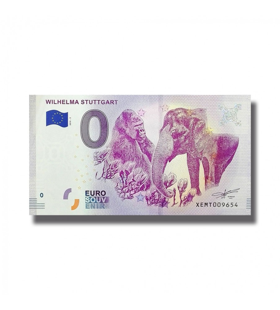 0 Euro Souvenir Banknote Wilhelma Stuttgart Germany XEMT 2018-2