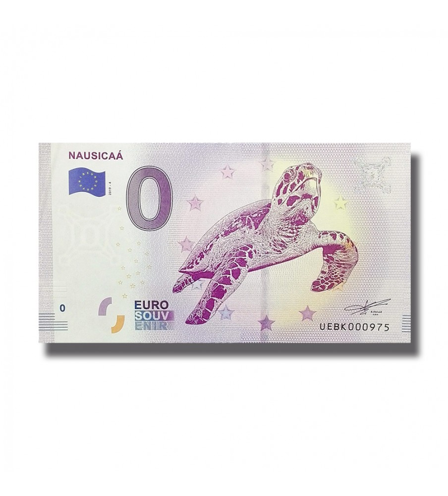 0 EURO SOUVENIR BANKOTE NAUSICAA FRANCE 2019-4 UEBK 0 EURO SOUVENIR BANKOTE NAUSICAA FRANCE 2019-4 UEBK