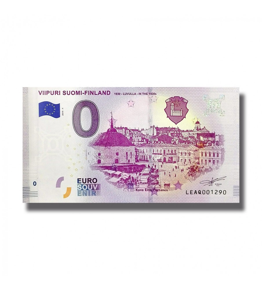 0 Euro Souvenir Banknote Viipuri Suomi Finland LEAQ 2019-1