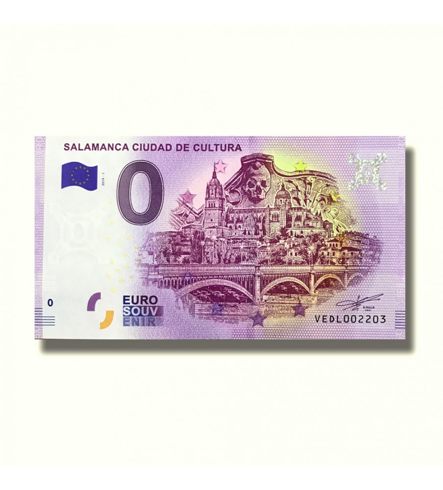 0 Euro Souvenir Banknote Salamanca Ciudad De Cultura Spain VEDL 2019-1