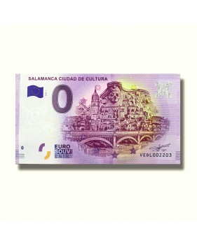 0 Euro Souvenir Banknote Salamanca Ciudad De Cultura Spain VEDL 2019-1