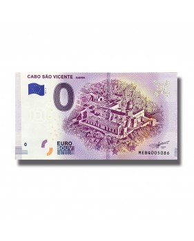 0 Euro Souvenir Banknote Cabo Sao Vicente Sagres MEBQ 2019-2