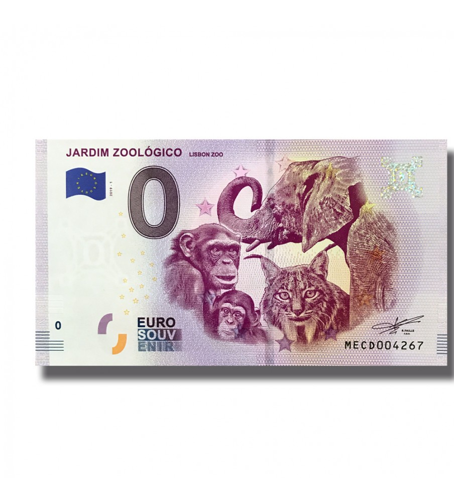 0 Euro Souvenir Banknote Jardim Zoologico Lisobon Zoo Portugal  MECD 2019-1