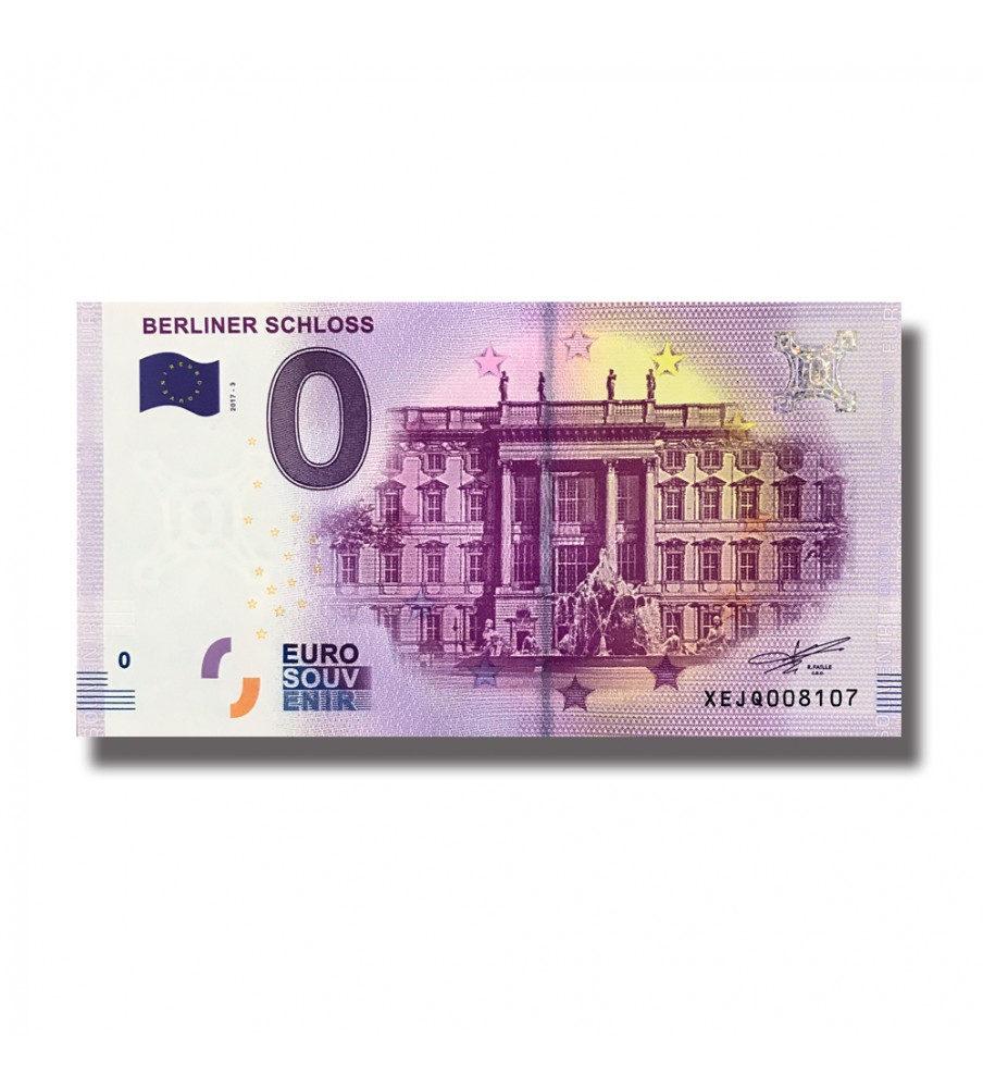 0 Euro Souvenir Banknote Berliner Schloss Germany XEJQ 2017-3