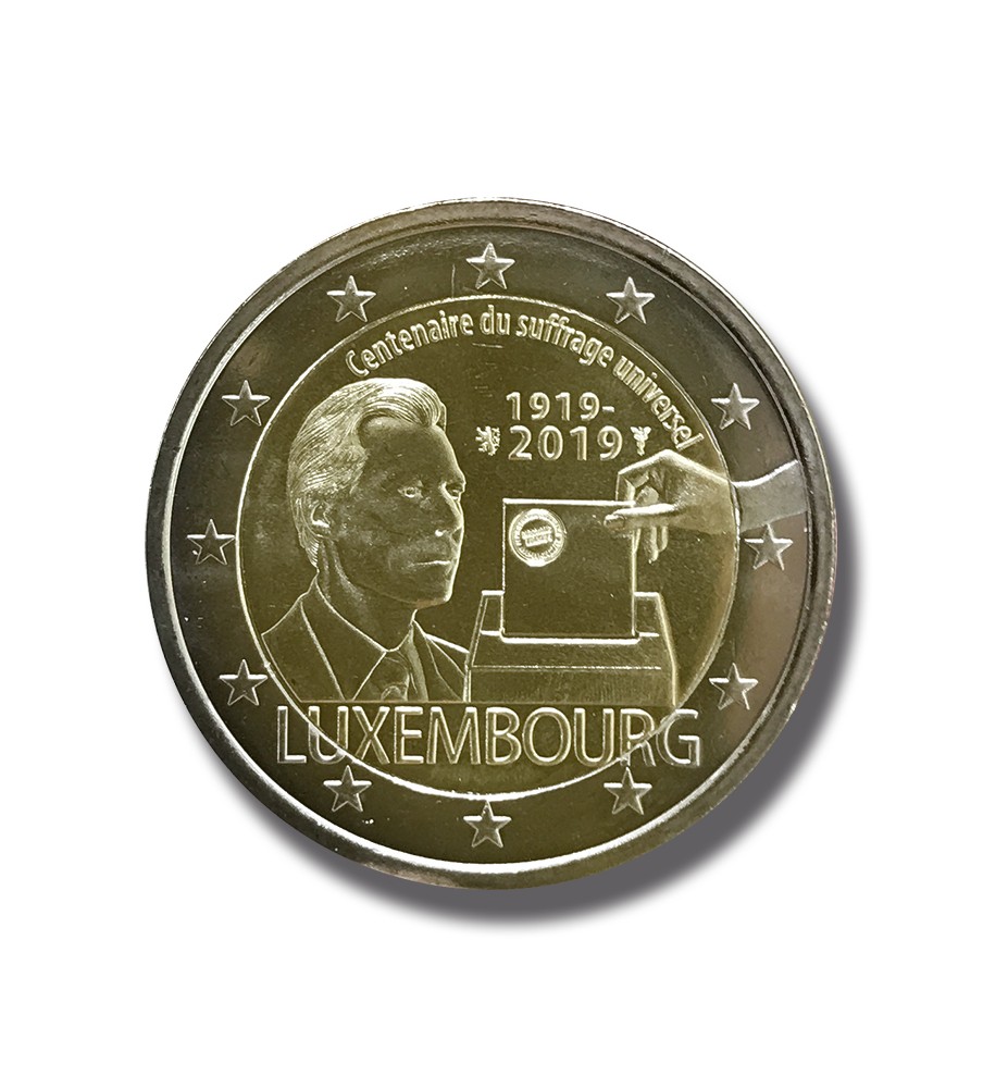 2019 Luxembourg Universal Suffrage 2 Euro Coin