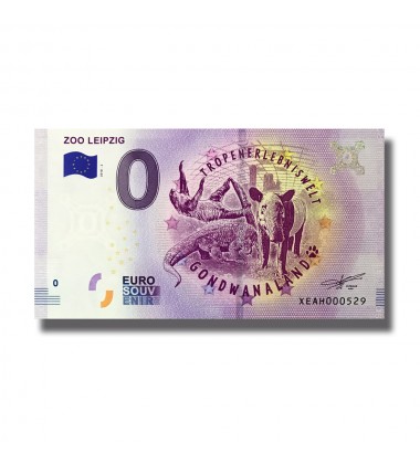 0 EURO BANKNOTE ZOO LEIPZIG GERMANY XEAH 2018-2