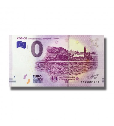 0 EURO BANKNOTE KOSICE BOTANICKA ZAHRADASLOVAKIA EEAS 2018-1