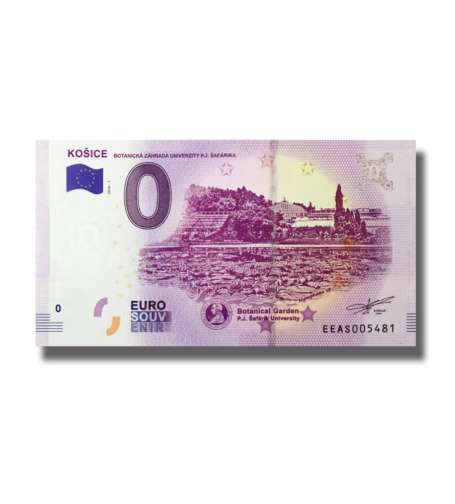 0 Euro Souvenir Banknote Kosice Botanicka Zahrada Slovakia EEAS 2018-1