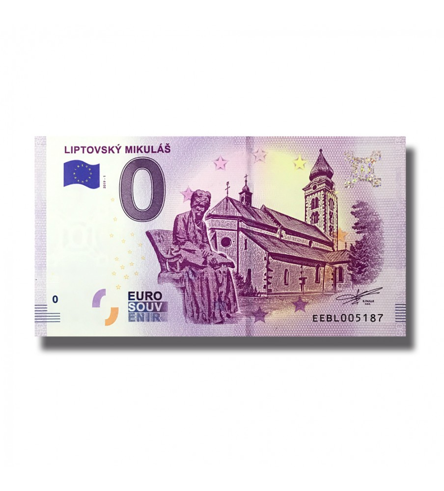 0 EURO BANKNOTE LIPTOVSKY MIKULAS SLOVKIA EEBL 2019-1