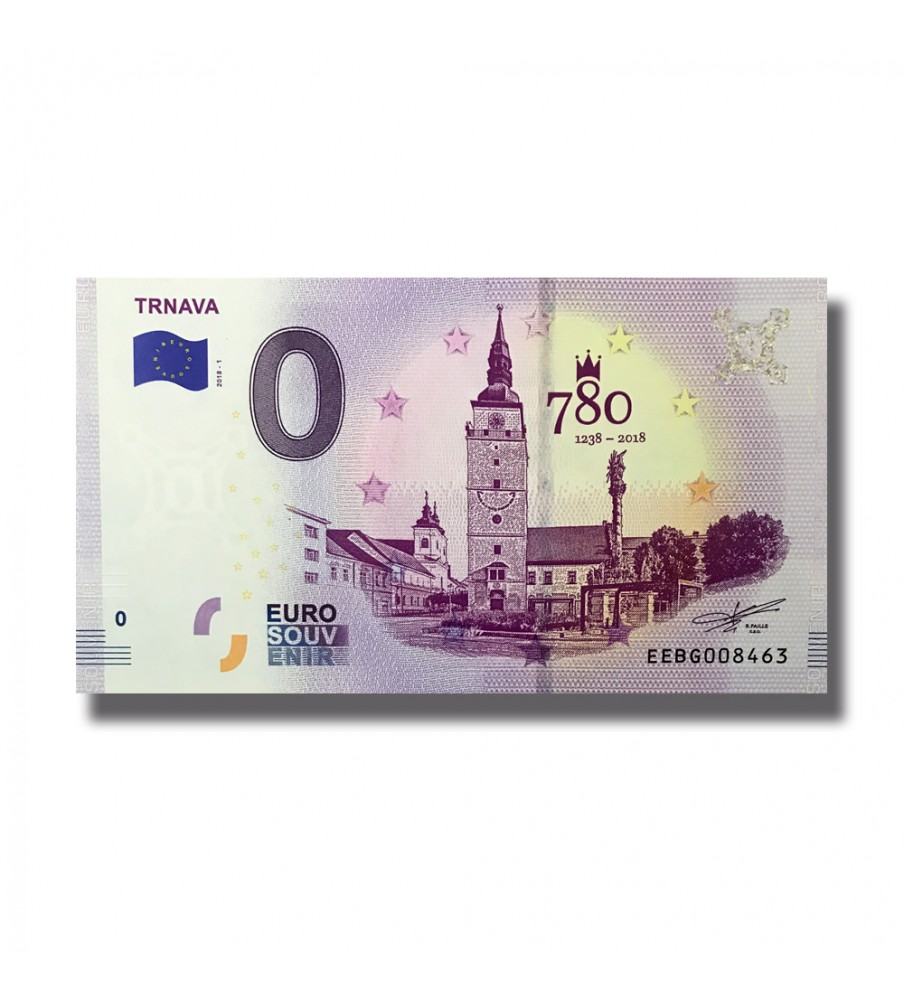 0 EURO BANKNOTE TRNAVA SLOVAKIA EEBG 2018-1
