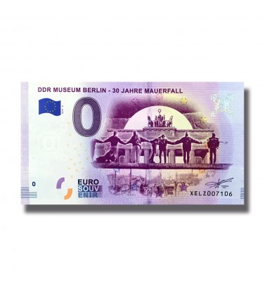 0 EURO SOUVENIR BANKNOTE DDR MUSEUM BERLIN 30 JAHRE MAUERFALL