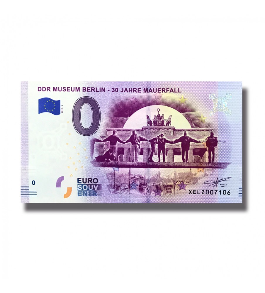 0 Euro Souvenir Banknote DDR Museum Berlin 30 Jahre Mauerfall Germany XELZ 2019-6