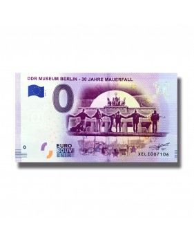 0 EURO SOUVENIR BANKNOTE DDR MUSEUM BERLIN 30 JAHRE MAUERFALL