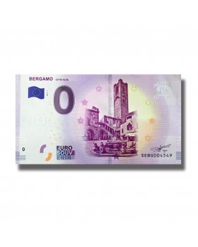 0 EURO SOUVENIR BANKNOTE BERGAMO CITTA ALTA ITALY SEBU 2019-1