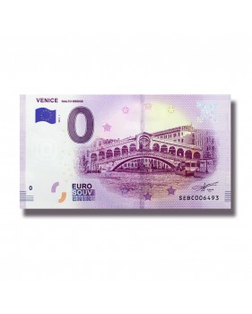 0 EURO SOUVENIR BANKNOTE VENICE RIALTO BRIDGE ITALY SEBC 2019-1