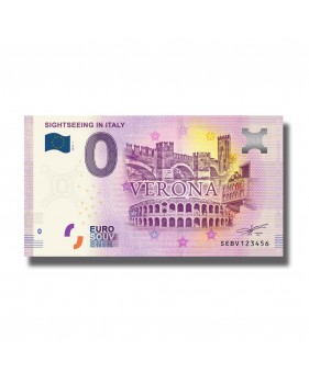 0 EURO BANKNOTE SOUVENIR SIGHTSEEING VERONA ITALY SEBV 2019-1