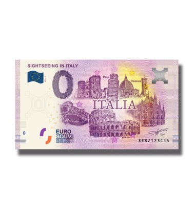 0 EURO BANKNOTE SOUVENIR SIGHTSEEING 2019-2 ITALIA ITALY SEBV 2019-2