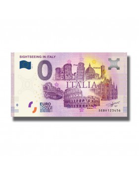 0 EURO BANKNOTE SOUVENIR SIGHTSEEING 2019-2 ITALIA ITALY SEBV 2019-2