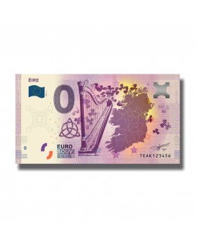 0 EURO SOUVENIR BANKNOTE EIRE 006304 TEAK 006304