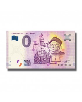 0 EURO BANKNOTE CRISTOFORO COLOMBO 006311 SEBX 2019-1