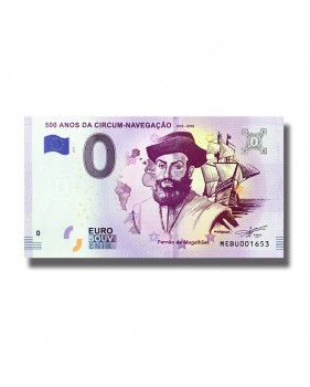 0 EURO SOUVENIR BANKNOTE 500 ANOS DA CIRCUM NAVEGACAO PORTUGAL 1818-2019 MEBU 2019-1