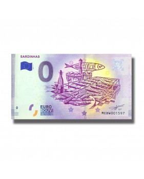 0 Euro Souvenir Banknote Sardinhas Portugal MEBW 2019-1