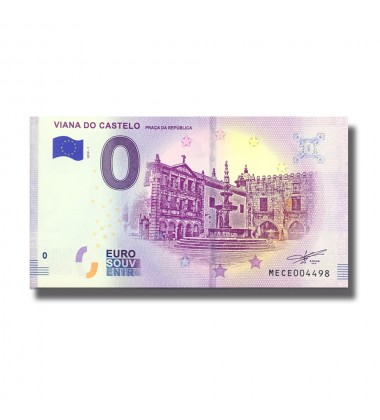 0 EURO SOUVENIR BANKNOTE VIANA DO CASTELO PRACA DA REPUBLICA PORTUGAL MECE 2019-1