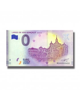 0 EURO SOUVENIR BANKNOTE LARGO DE SAO GONCALO AMARANTE PORTUGAL MEAV 2020-1