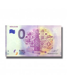 0 EURO SOUVENIR BANKNOTE AZULEJOS PORTUGAL MEBX 2019-1