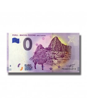 0 EURO SOUVENIR BANKNOTE PERU MACCHU PICCU PRAA 2019-1