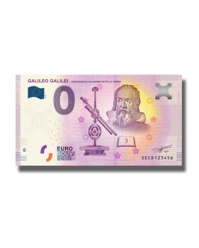 0 EURO SOUVENIR BANKNOTE GALILEO GALILEI ITALY SECD 2020-1