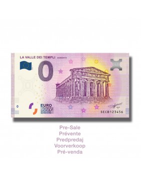 0 EURO SOUVENIR BANKNOTE LA VALLE DE TEMPLI SECB 2020-1