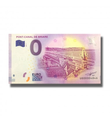 0 EURO SOUVENIR BANKNOTE PONT CANAL DE BRIARE FRANCE UEEE 2018-1