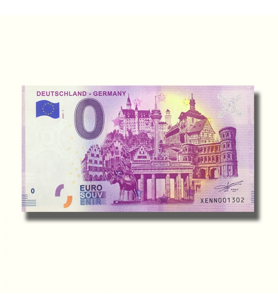0 Euro Souvenir Banknotes Deutschland Germany XENN 2020-1