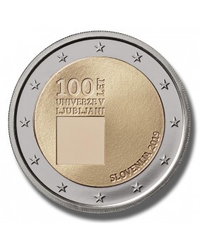2019 SLOVENIA UNIVERISTY OF LJUBLJANA 2 EURO COMMEMORATIVE COIN