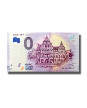 0 EURO SOUVENIR BANKNOTE BIELEFELD ALTES RATHAUS GERMANY XEAF 2018-2