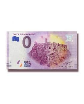 0 EURO SOUVENIR BANKNOTE CIVITA DI BAGNOREGIO ITALY SEBZ 2020-1