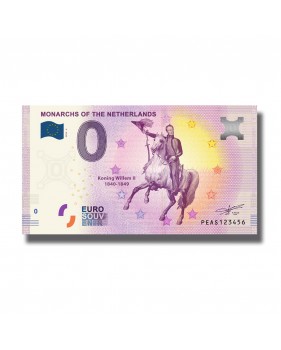 0 Euro Souvenir Banknote Monarchs of The Netherlands PEAS 2020-4