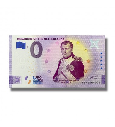 Anniversary Euro Souvenir Banknote Monarchs of The Netherlands PEAS 2020-2