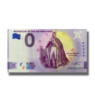 Anniversary Euro Souvenir Banknote Monarchs of The Netherlands PEAS 2020-3