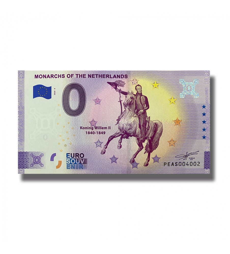 Anniversary Euro Souvenir Banknote Monarchs of The Netherlands PEAS 2020-4
