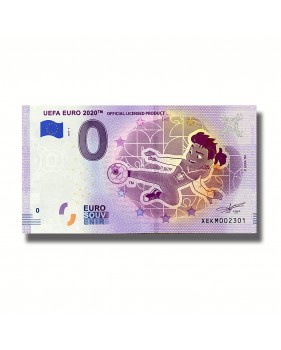 0 Euro Souvenir Banknote UEFA Mascot Euro 2020 Official Licensed Product