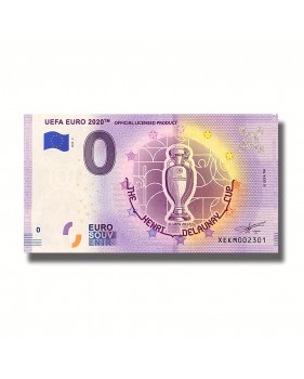 0 Euro Souvenir Banknote UEFA Henry Delaunay Cup Euro 2020 Official Licensed Product