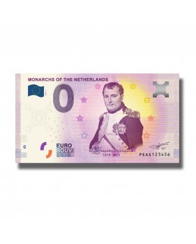 0 Euro Souvenir Banknote Monarchs of The Netherlands PEAS 2020-2