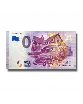 0 EURO SOUVENIR BANKNOTE Baunatal Germany XENH 2020-1