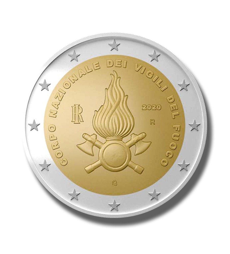 2020 Italy Vigili Del Fuoco 2 Euro Commemorative Coin