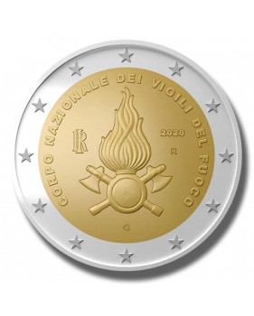2020 Italy Vigili Del Fuoco 2 Euro Commemorative Coin
