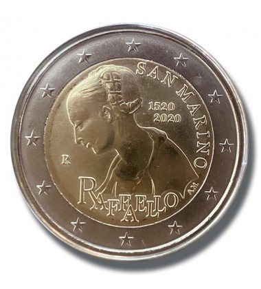 2020 San Marino Raffaello 550th Year Anniversary 2 Euro Commemorative Coin